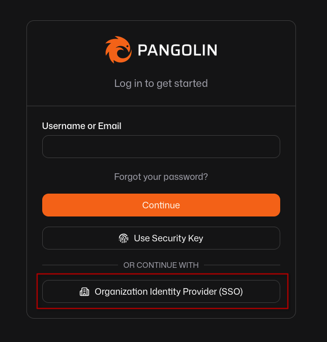 Pangolin Login